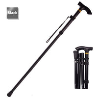 Ultralight 4 Section Adjustable Canes Aluminum Alloy Folding Walking Sticks