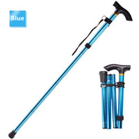 Ultralight 4 Section Adjustable Canes Aluminum Alloy Folding Walking Sticks
