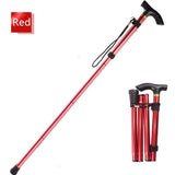 Ultralight 4 Section Adjustable Canes Aluminum Alloy Folding Walking Sticks