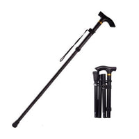 Ultralight 4 Section Adjustable Canes Aluminum Alloy Folding Walking Sticks