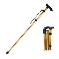 Ultralight 4 Section Adjustable Canes Aluminum Alloy Folding Walking Sticks