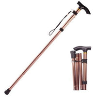 Ultralight 4 Section Adjustable Canes Aluminum Alloy Folding Walking Sticks