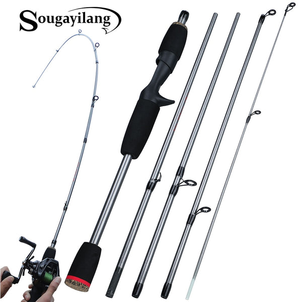 Sougayilang 1.7m Fishing Rod 5 Section Spinning And Casting Fishing