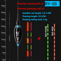 JiuYu Smart Fishing Led Light Float Night Luminous Floats Automatically Remind Fishing tackle