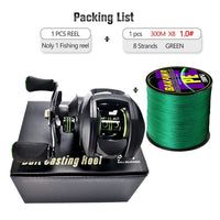 Baitcasting reel high speed 8:1:1 Gear Ratio 17+1BB magnetic brake system