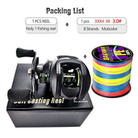 Baitcasting reel high speed 8:1:1 Gear Ratio 17+1BB magnetic brake system