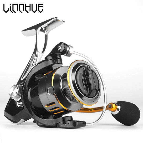 LINNHUE Fishing Reel GW1000-7000 8kg Max Drag All Metal Spool Body Handle