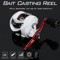 Sougayilang 18+1BB Baitcasting Fishing Reel Drag Power 10kg