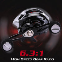 Sougayilang 18+1BB Baitcasting Fishing Reel Drag Power 10kg