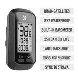 XOSS Bike Computer G Plus Wireless GPS Speedometer