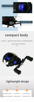 2021 new Metal Spool Baitcasting Reel 8kg Max Drag 7.2:1 High Speed Gear Ratio