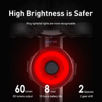 Bicycle Taillight Multi Lighting Modes Battery Type