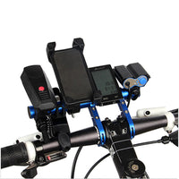 20CM aluminum alloy bicycle handlebar extender mountain bike bicycle front light bracket lamp flashlight accessories