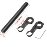 20CM aluminum alloy bicycle handlebar extender mountain bike bicycle front light bracket lamp flashlight accessories