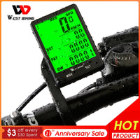 WEST BIKING 2.8" Large Screen Bicycle Computer