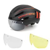 PROMEND Bicycle Helmet LED Light Rechargeable Intergrally