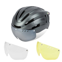 PROMEND Bicycle Helmet LED Light Rechargeable Intergrally