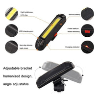 LED Bike Tail Lamp Multi Mode Bicycle Cycling Warning Light Waterproof USB Rechargeable
