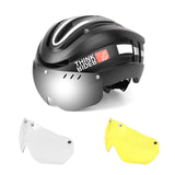 PROMEND Bicycle Helmet LED Light Rechargeable Intergrally