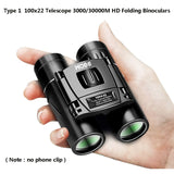 30000m Professional Binoculars 100x22 Micro-Light Night Vision