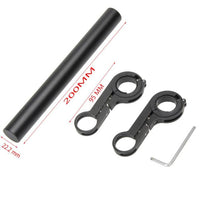 20CM aluminum alloy bicycle handlebar extender mountain bike bicycle front light bracket lamp flashlight accessories