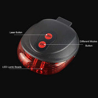Bicycle LED Rear Tail light Laser Night