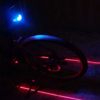 Bicycle LED Rear Tail light Laser Night