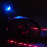 Bicycle LED Rear Tail light Laser Night