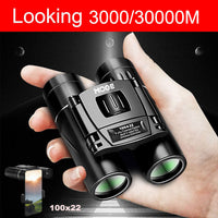 30000m Professional Binoculars 100x22 Micro-Light Night Vision