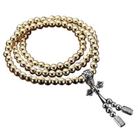 Necklace chain from beads