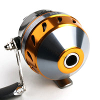 Slingshot spinning hand fishing reel