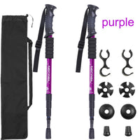 2pcs/lot of trekking poles, telescopic walking stick