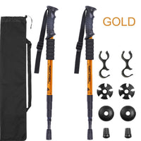 2pcs/lot of trekking poles, telescopic walking stick