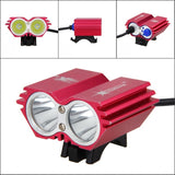 Waterproof LED Front Bicycle Headlight Dual Lamps