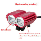 Waterproof LED Front Bicycle Headlight Dual Lamps