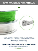 ZILLION Fishing line at 8 braided PE line floating braid lines 150m