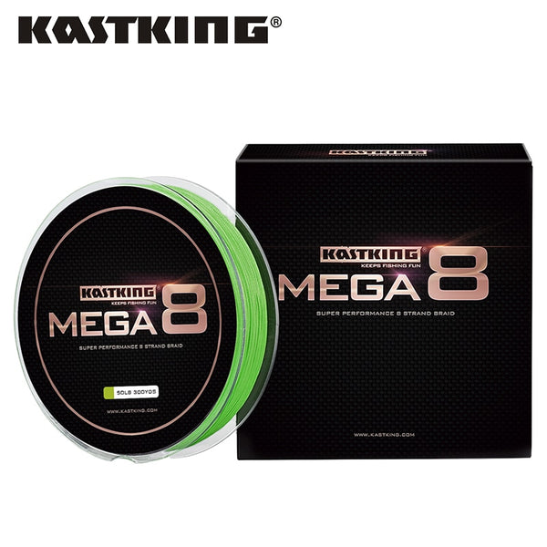 KastKing Mega8 fishing line multifilament braid line 10LB-80LB