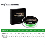 KastKing Mega8 fishing line multifilament braid line 10LB-80LB