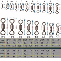 20pcs/lot Fishing swivel ZX barrel swivel stainless steel